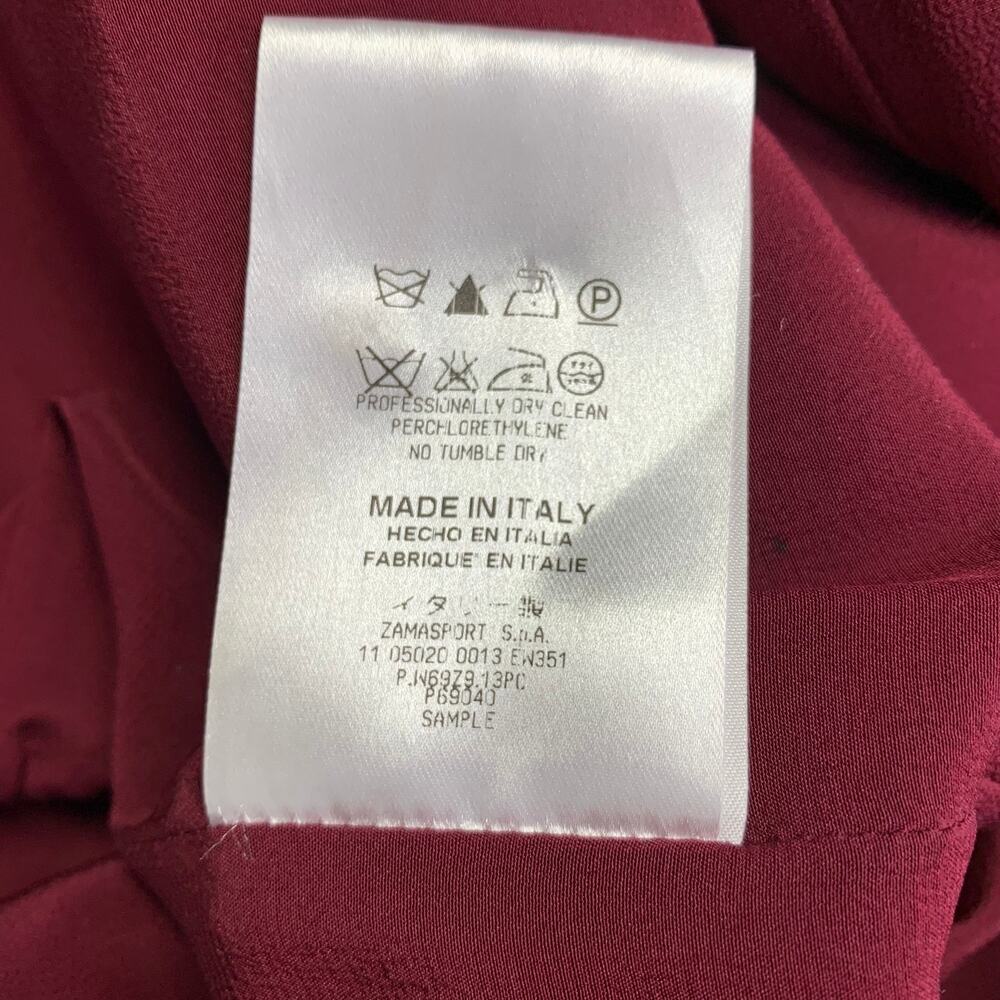 BURBERRY PRORSUM Size M Burgundy Purple Polyester Sheath Cocktail Dress - Picture 7 of 8